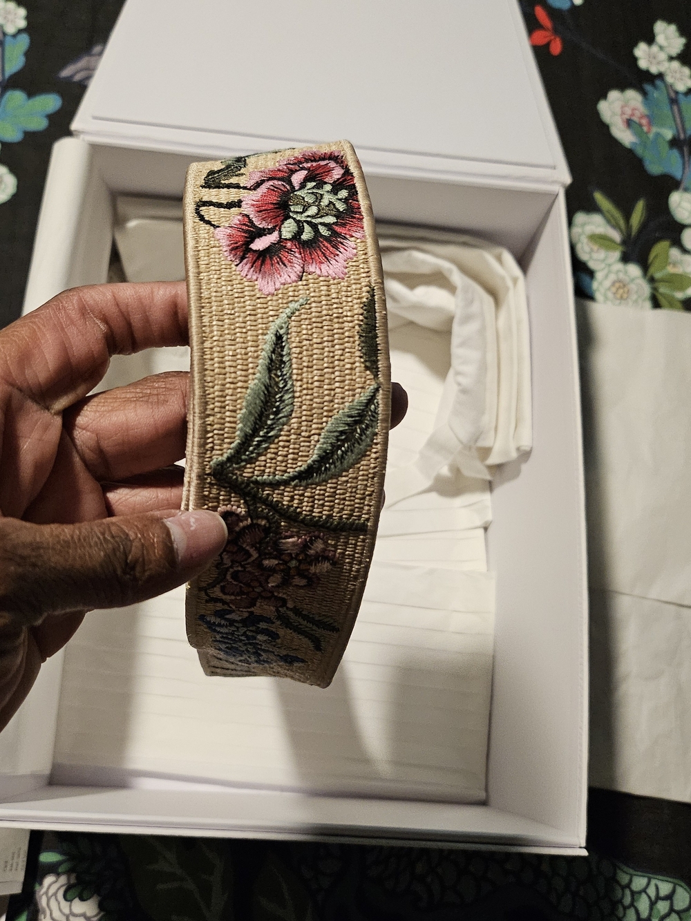 Christrian Dior Medium Lafy D-Lite Floral Embroidered Bag - Picture 6 of 8